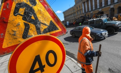 Из-за ремонта дорог в четырех районах Петербурга вводятся дорожные ограничения